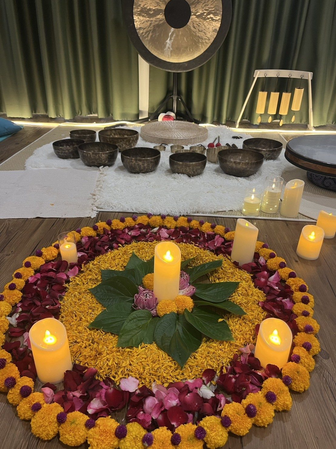 Thai flower ritual