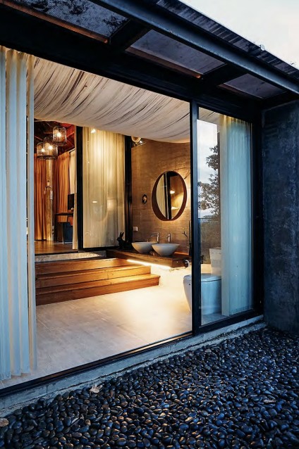 Riverside villa interior
