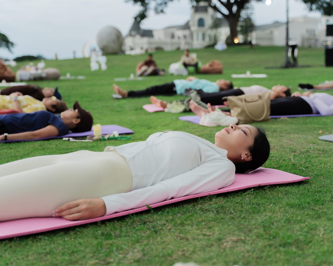 A curated group wellness experience tailored for a team.