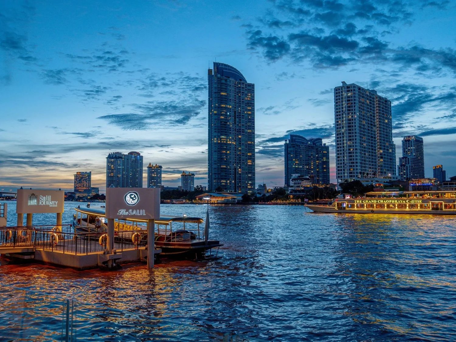 Chao Phraya river view.