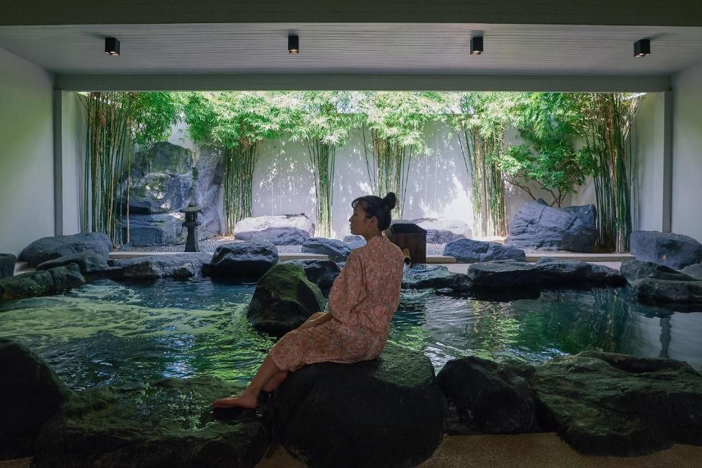 Natural onsen hot spring